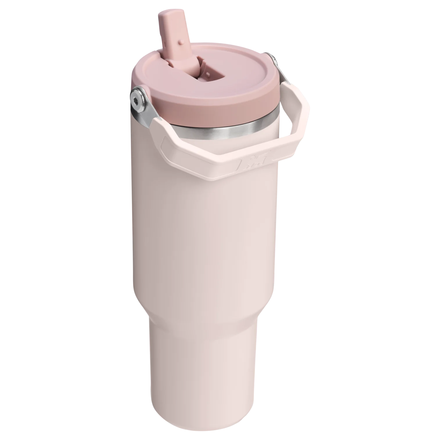 The IceFlow Flip Straw Tumbler Rose Quartz 40 OZ