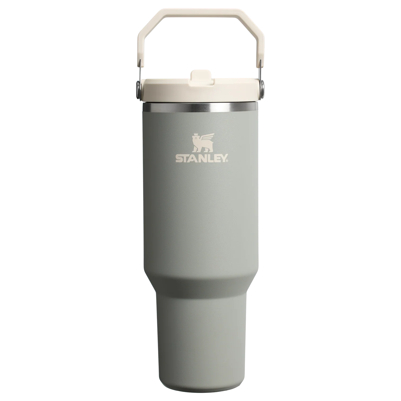 The IceFlow Flip Straw Tumbler Sage Grey 40 OZ