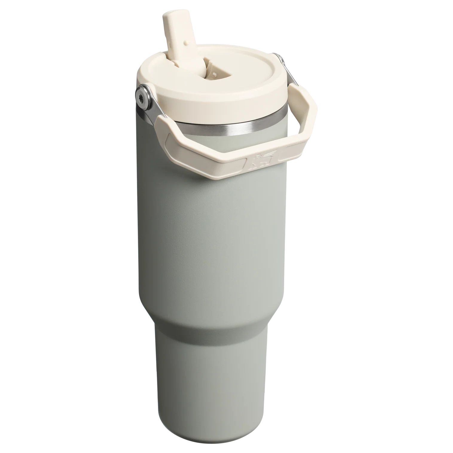 The IceFlow Flip Straw Tumbler Sage Grey 40 OZ