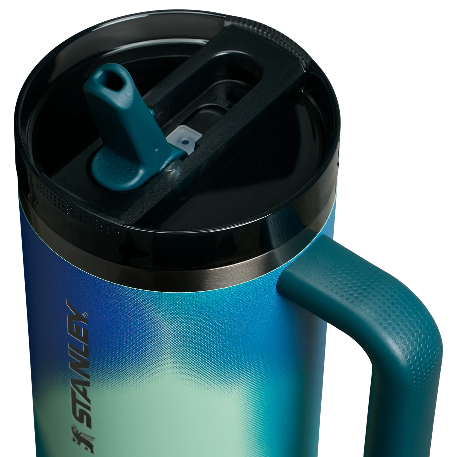 The New Frequency Quencher ProTour Flip Straw Tumbler Coastal Teal Motion 40 OZ