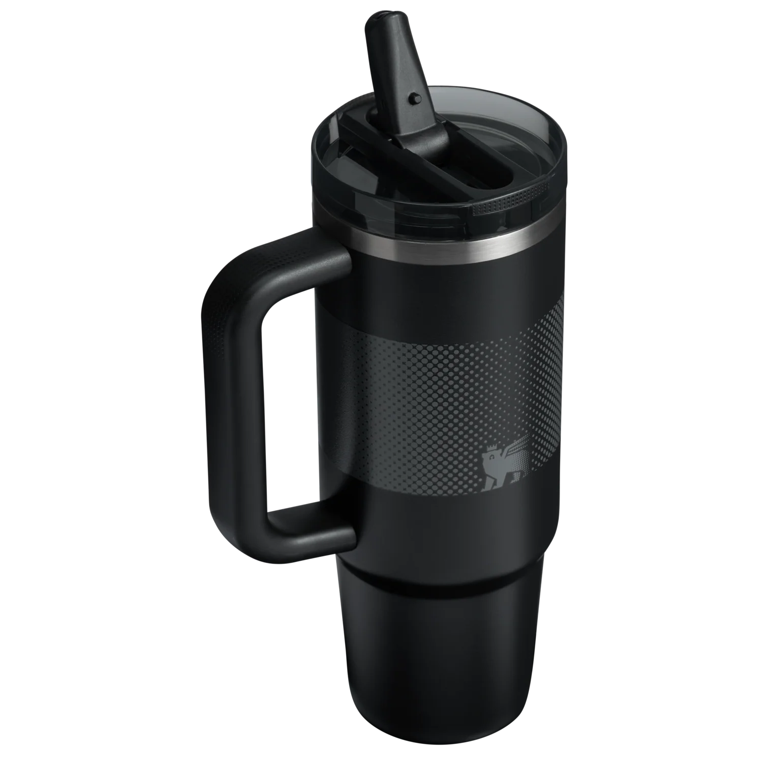 The Quencher ProTour Flip Straw Tumbler Black Fade 30 OZ