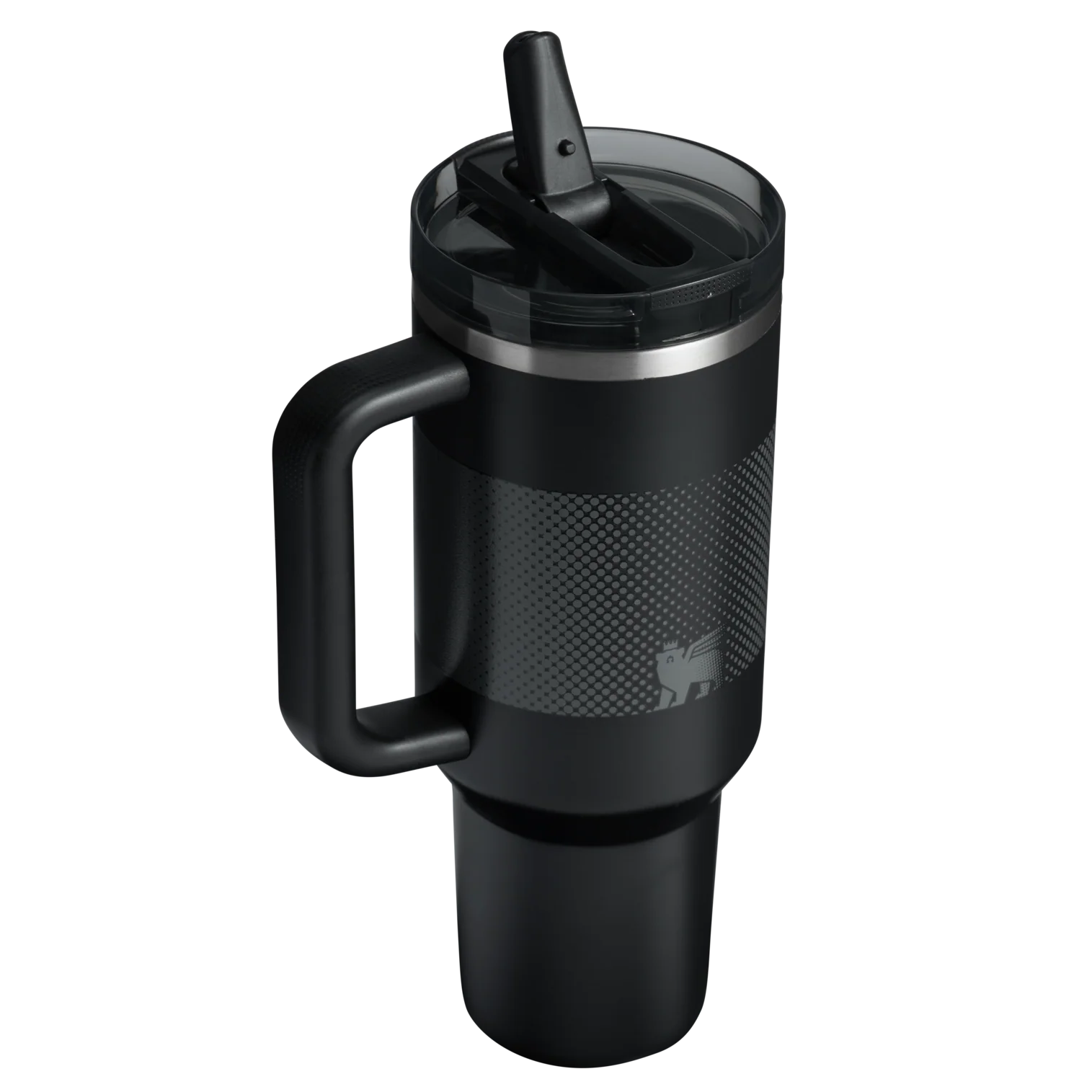 The Quencher ProTour Flip Straw Tumbler Black Fade 40 OZ