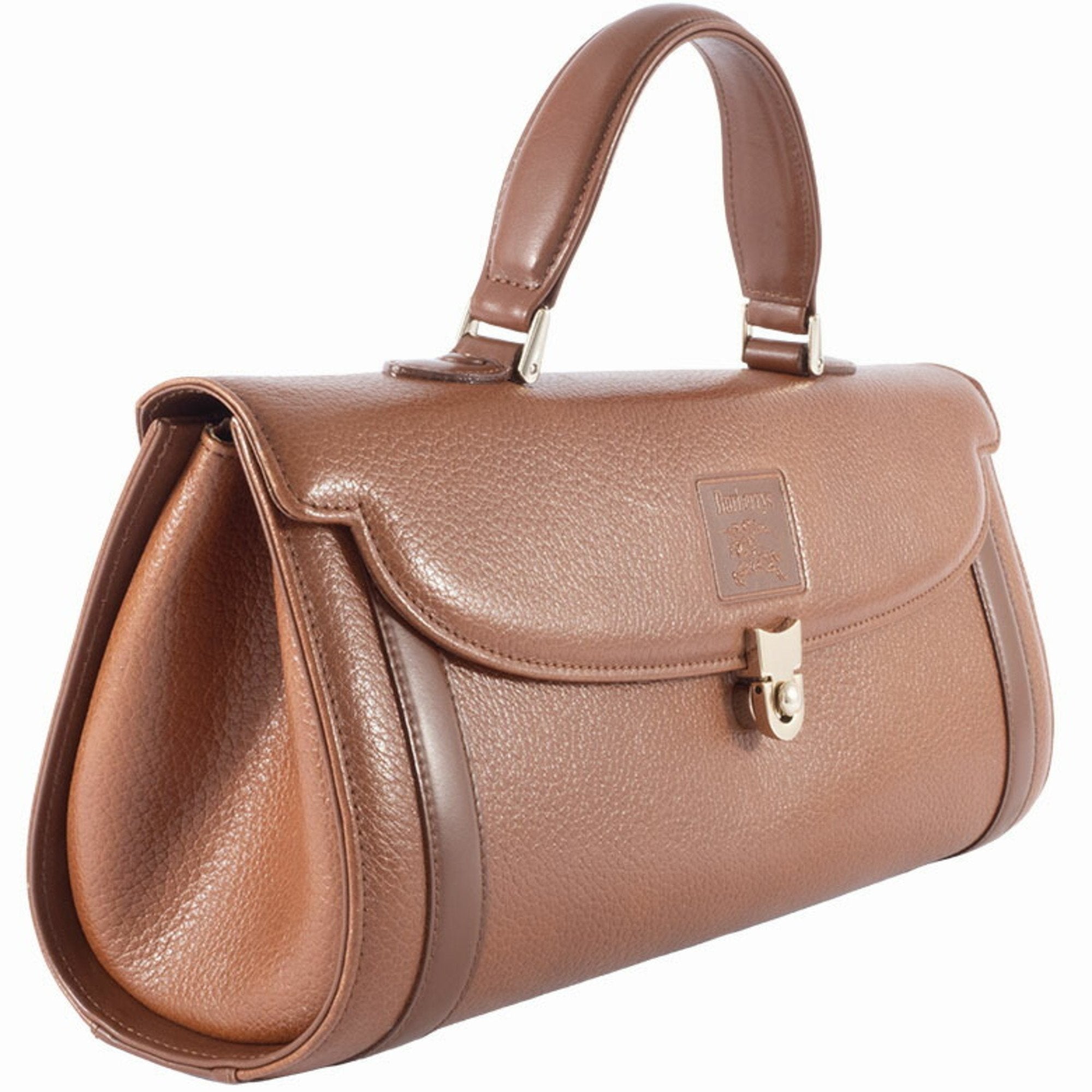 Burberry Burberrys Leather Handbag (Pre-Owned)