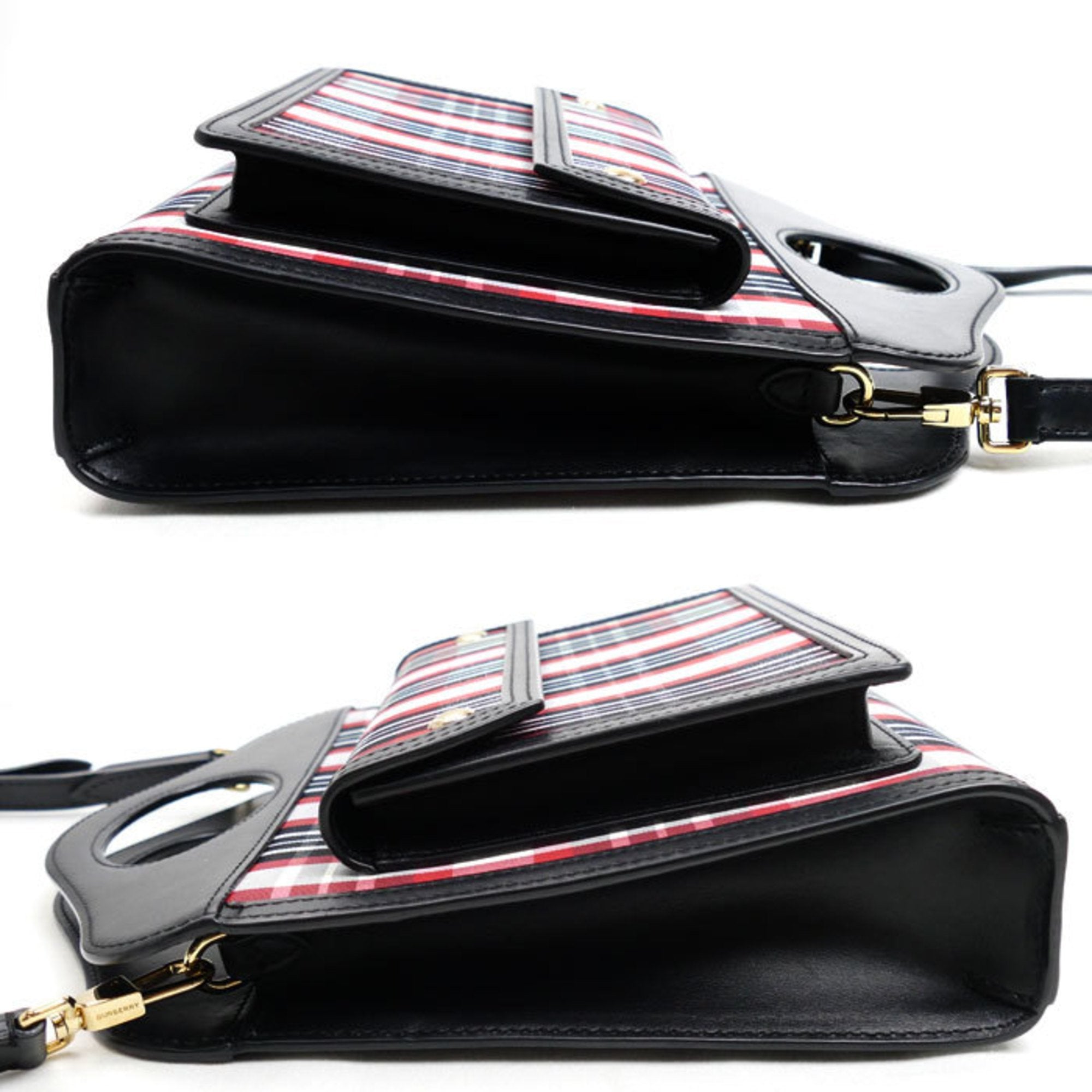 Burberry  Color Nylon Leather Shoulder Bag (Pre-Owned)