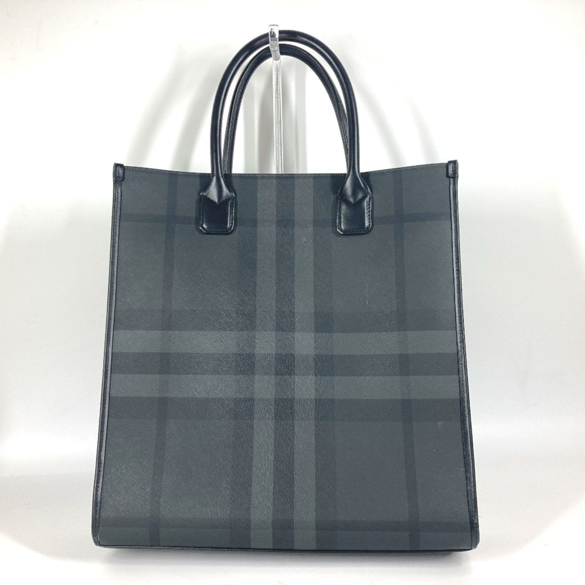 Burberry  Leather Pvc Shoulder Bag Tote Bag (Pre-Owned)