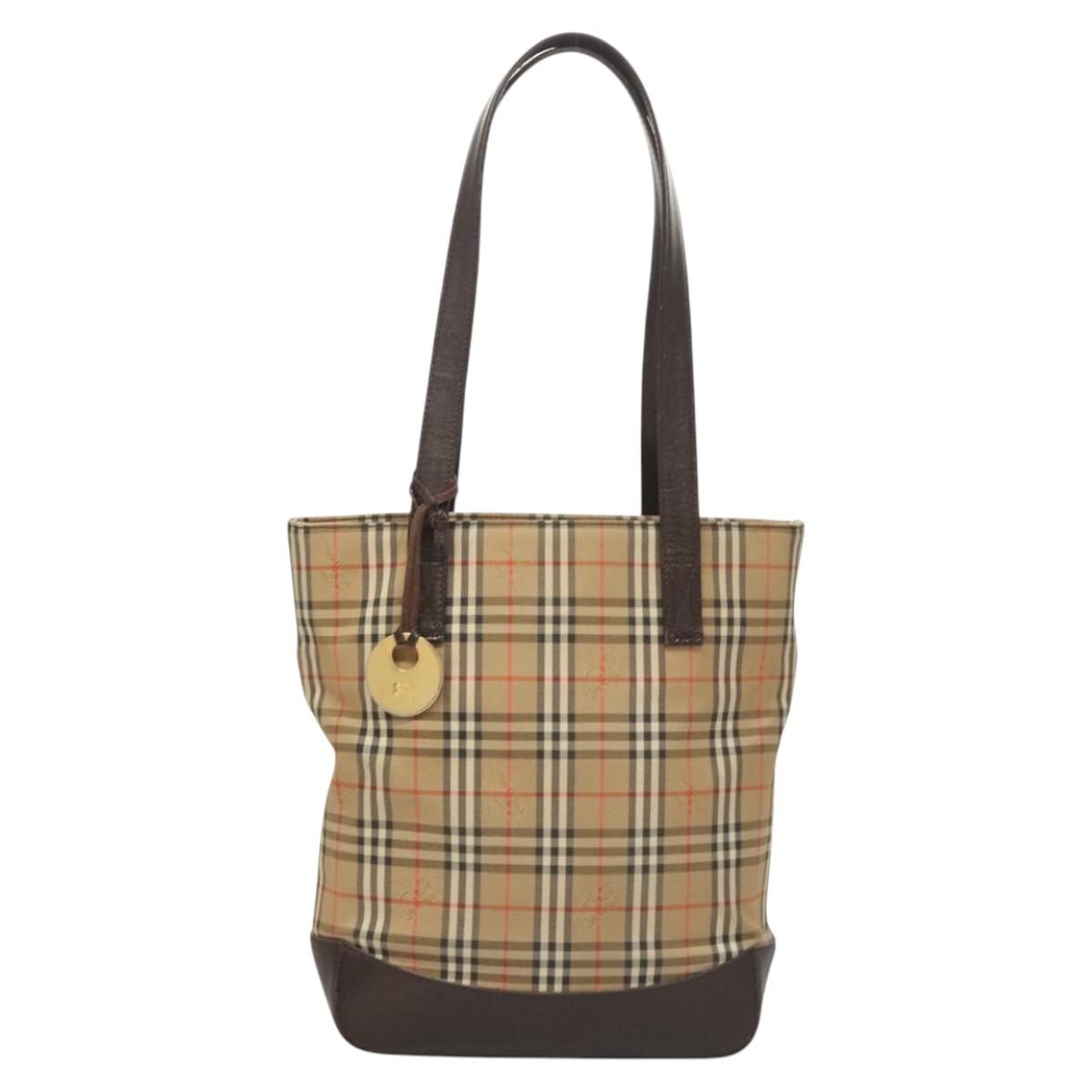 Burberry Nova Check Canvas Tote Bag (Pre-Owned)