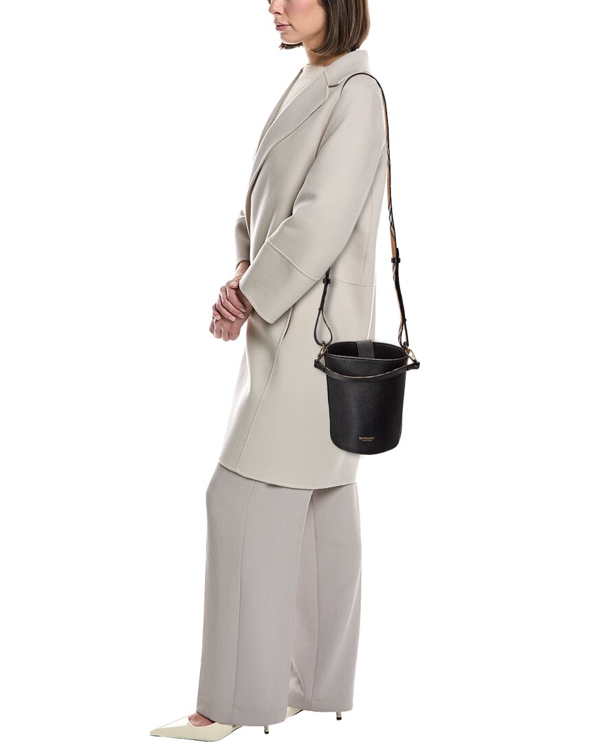 Burberry Logo Small Leather Bucket Bag