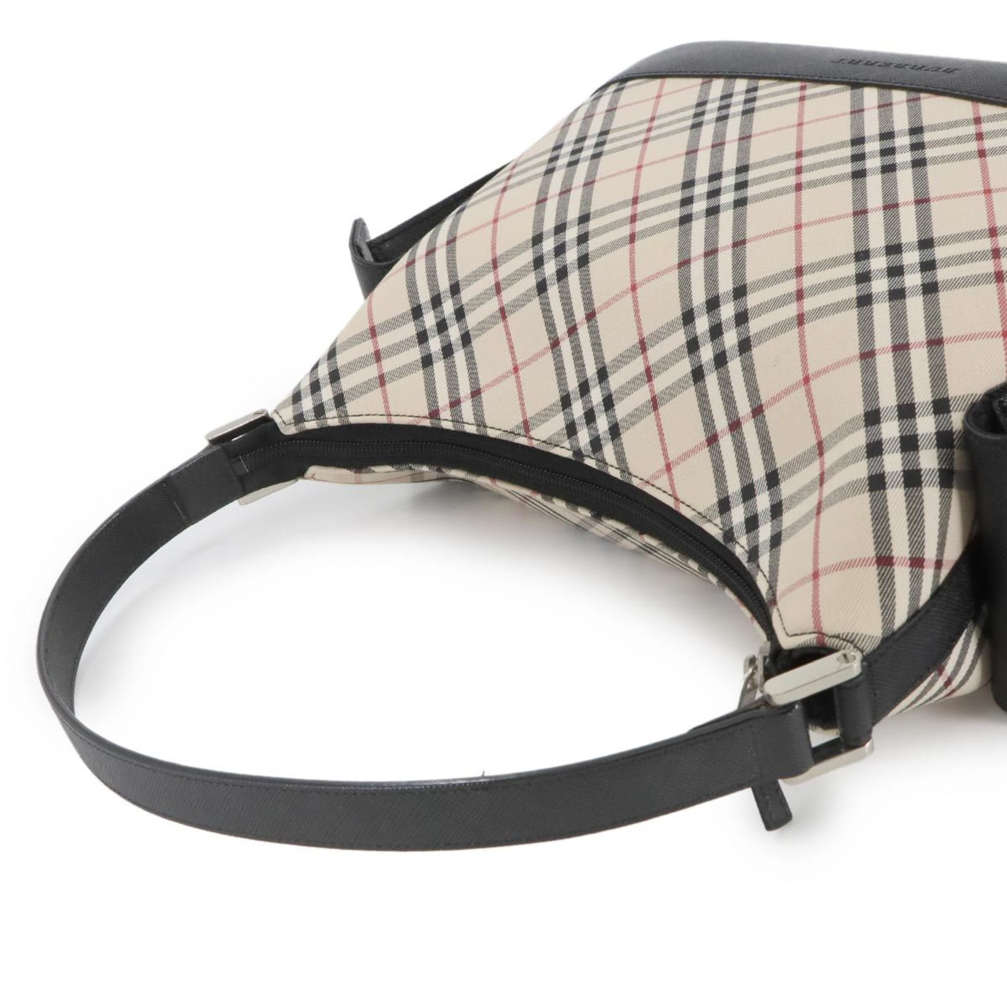 Burberry  Canvas Leather Shoulder Bag (Pre-Owned)