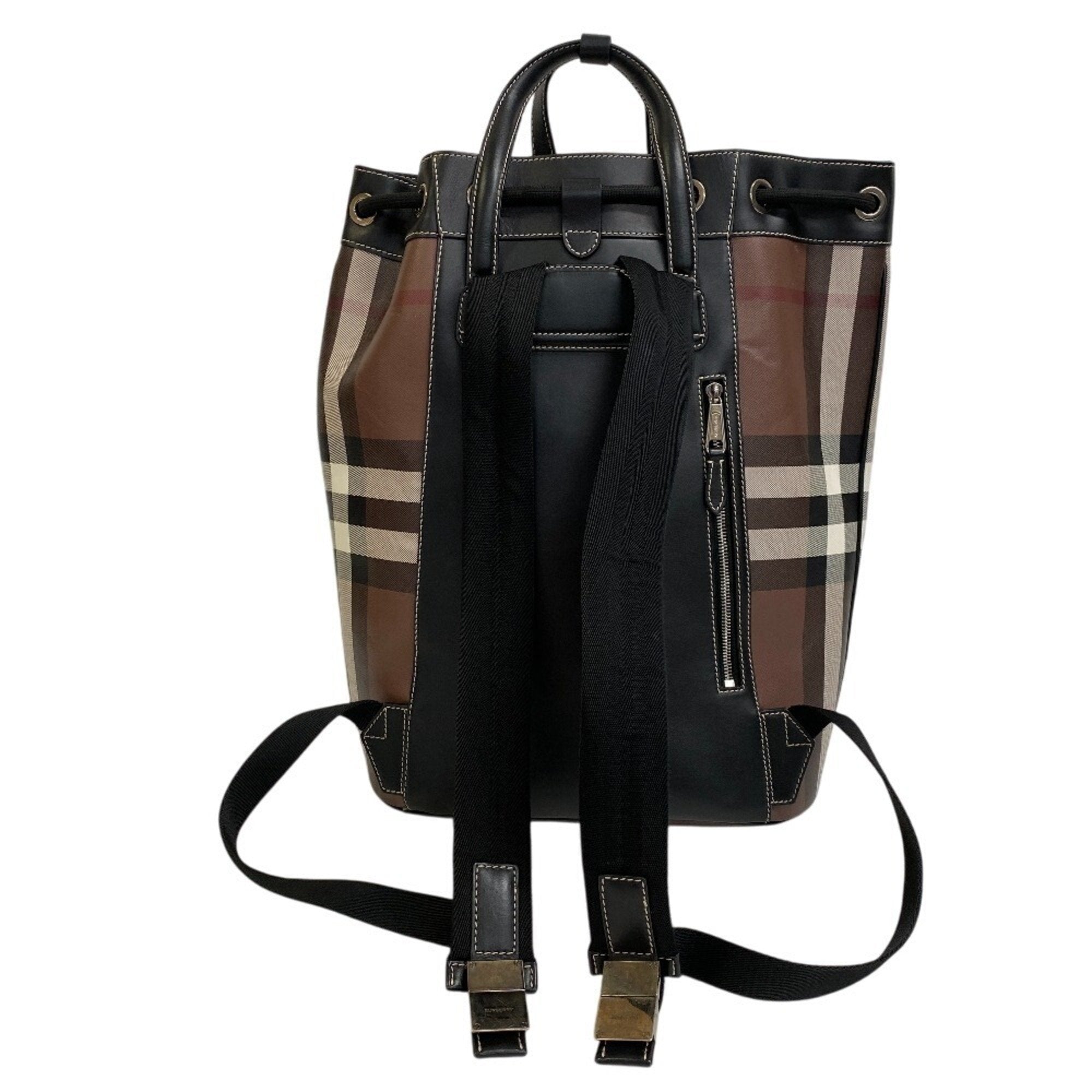 Burberry  Pvc Leather Backpack Tote Bag (Pre-Owned)