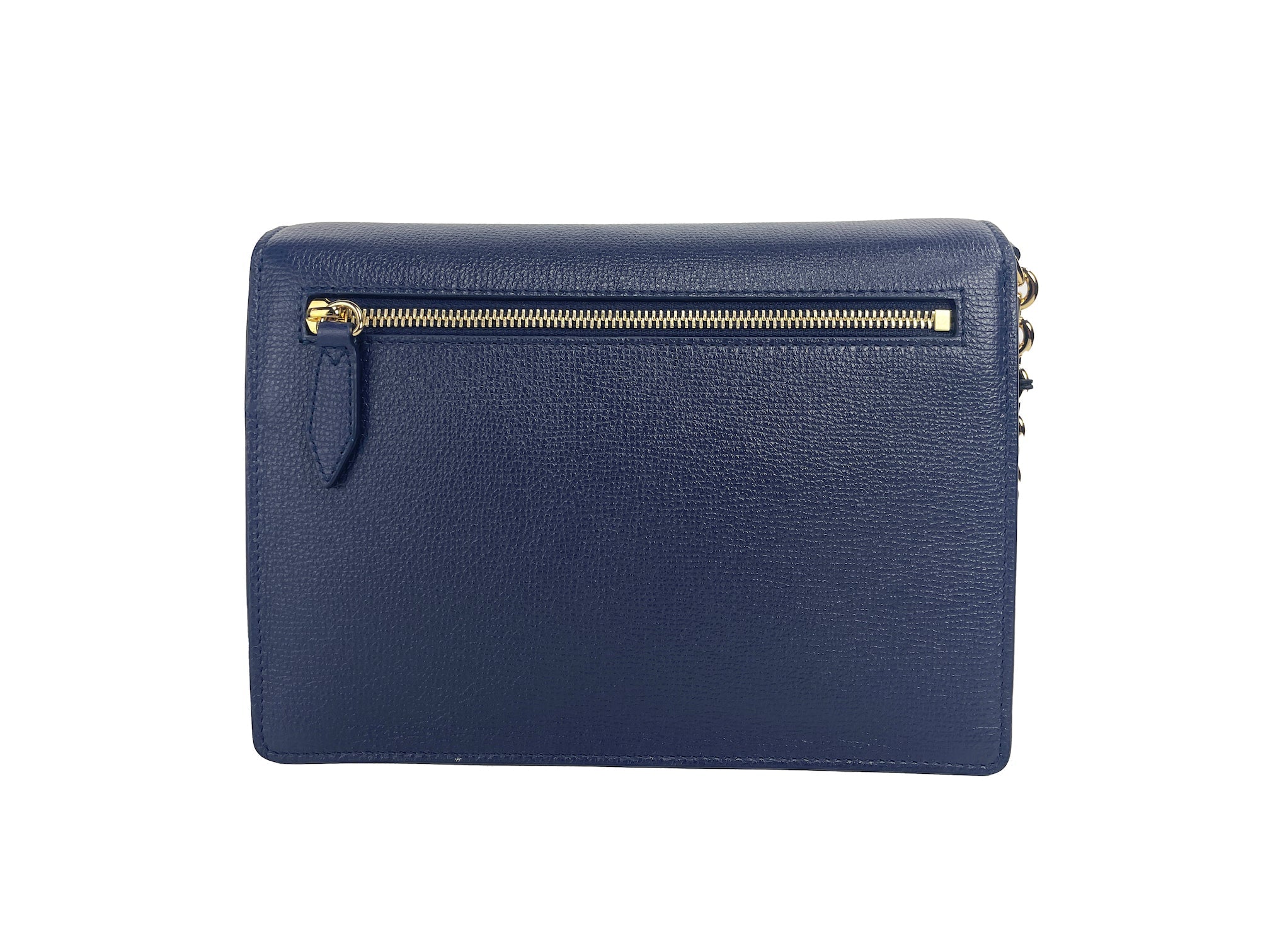Burberry Macken Small Regency blue House Check Leather CrossbodyBag