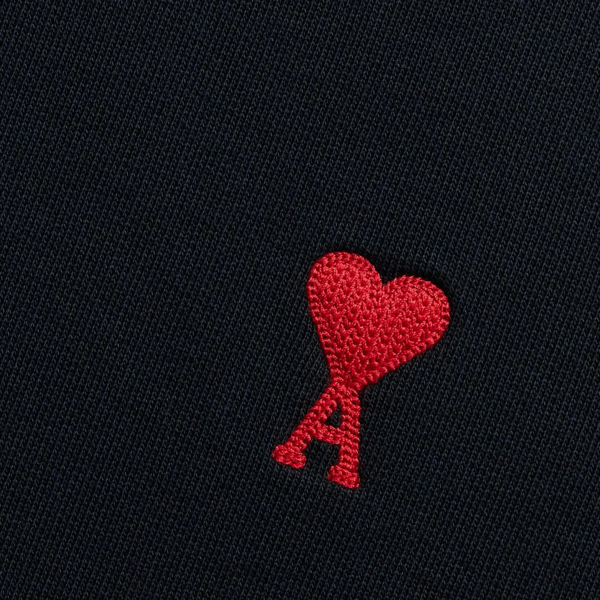 Ami Paris Ami De Coeur Black Sweatshirt