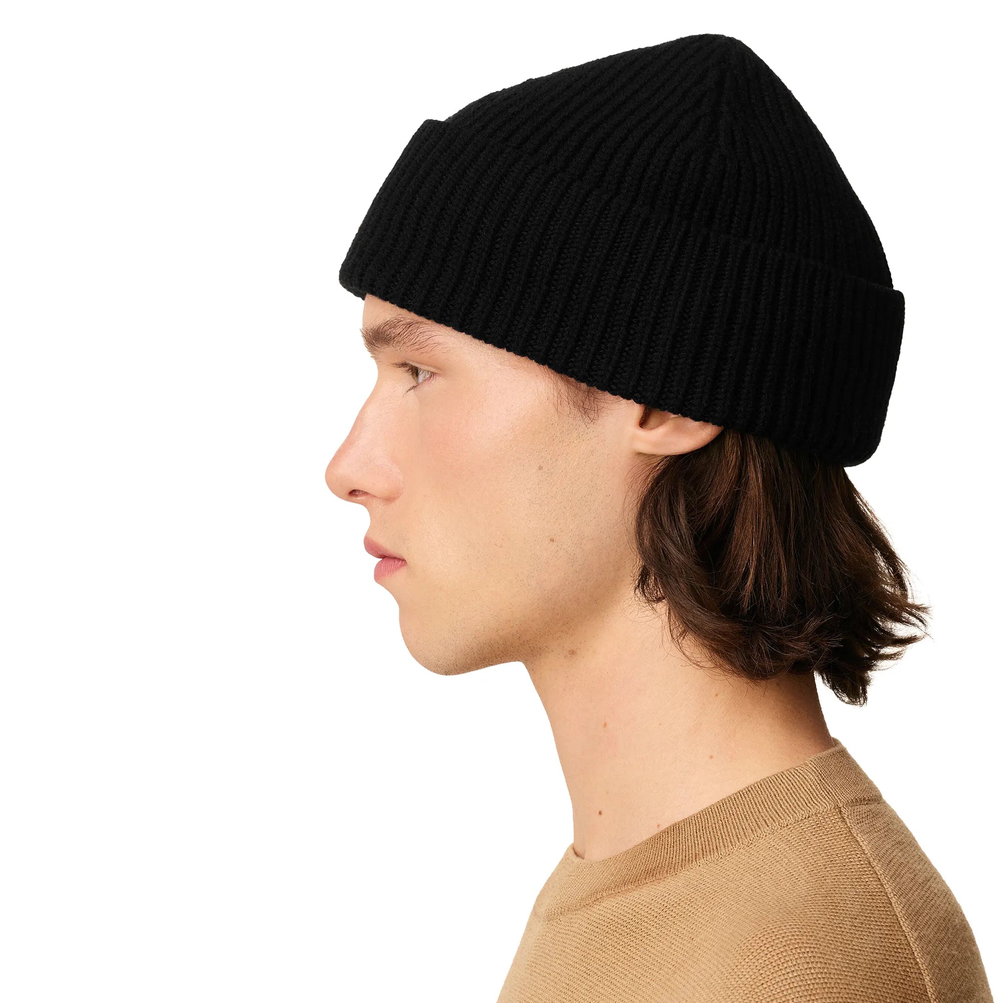 Ami Paris Ami de Coeur Black Red Beanie