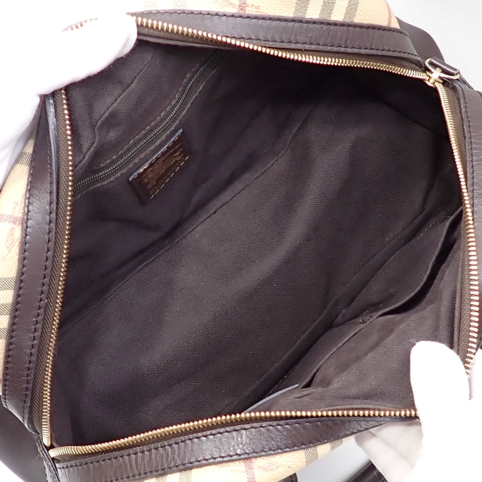 Burberry  Pvc Leather Handbag (Pre-Owned)