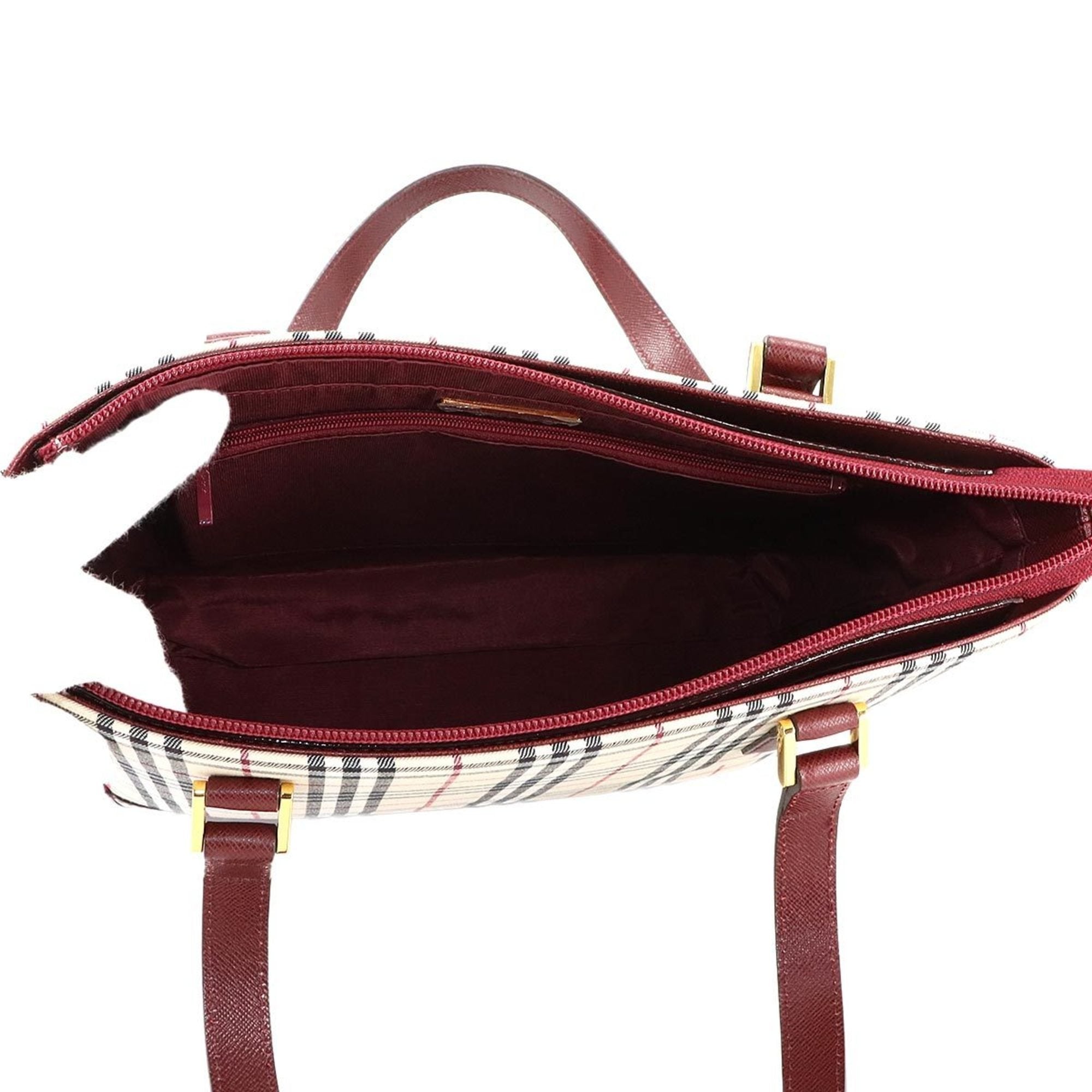 Burberry  Canvas Leather Tote Bag (Pre-Owned)
