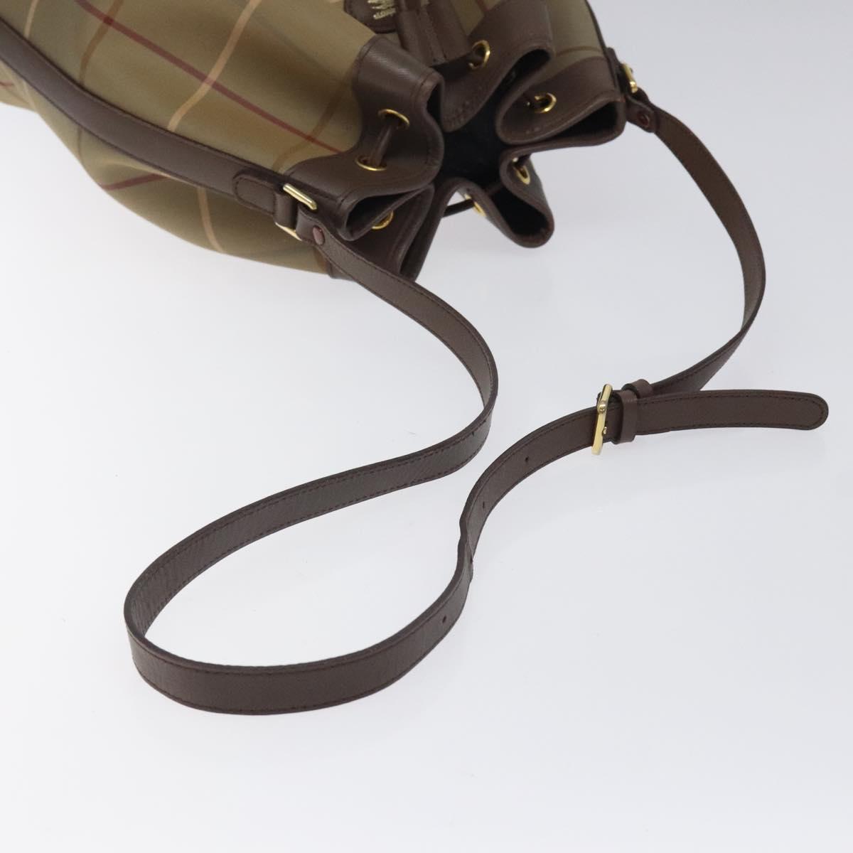 Burberry Nova Check Canvas Shoulder Bag (Pre-Owned)
