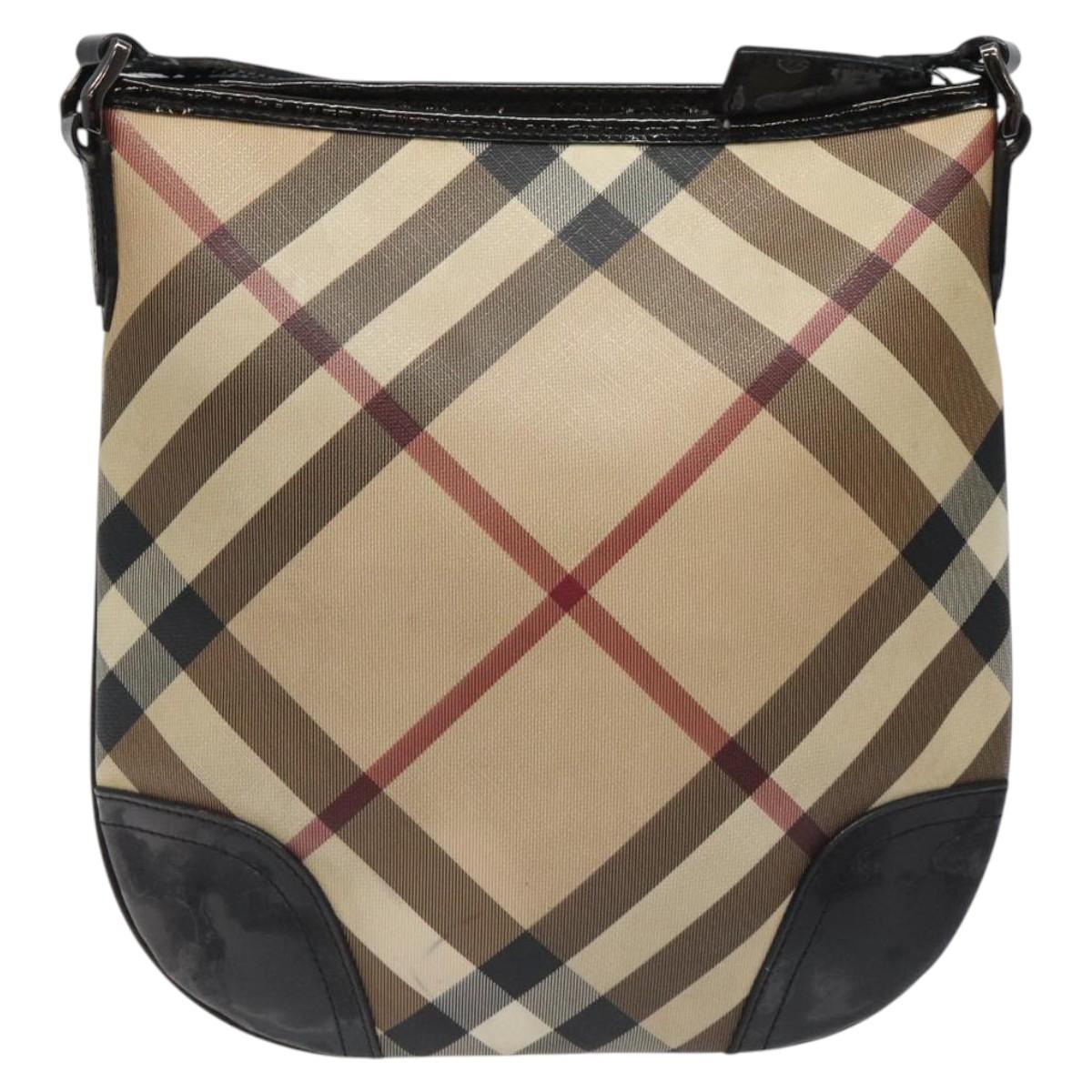 Burberry Nova Check Canvas Shoulder Bag (Pre-Owned)