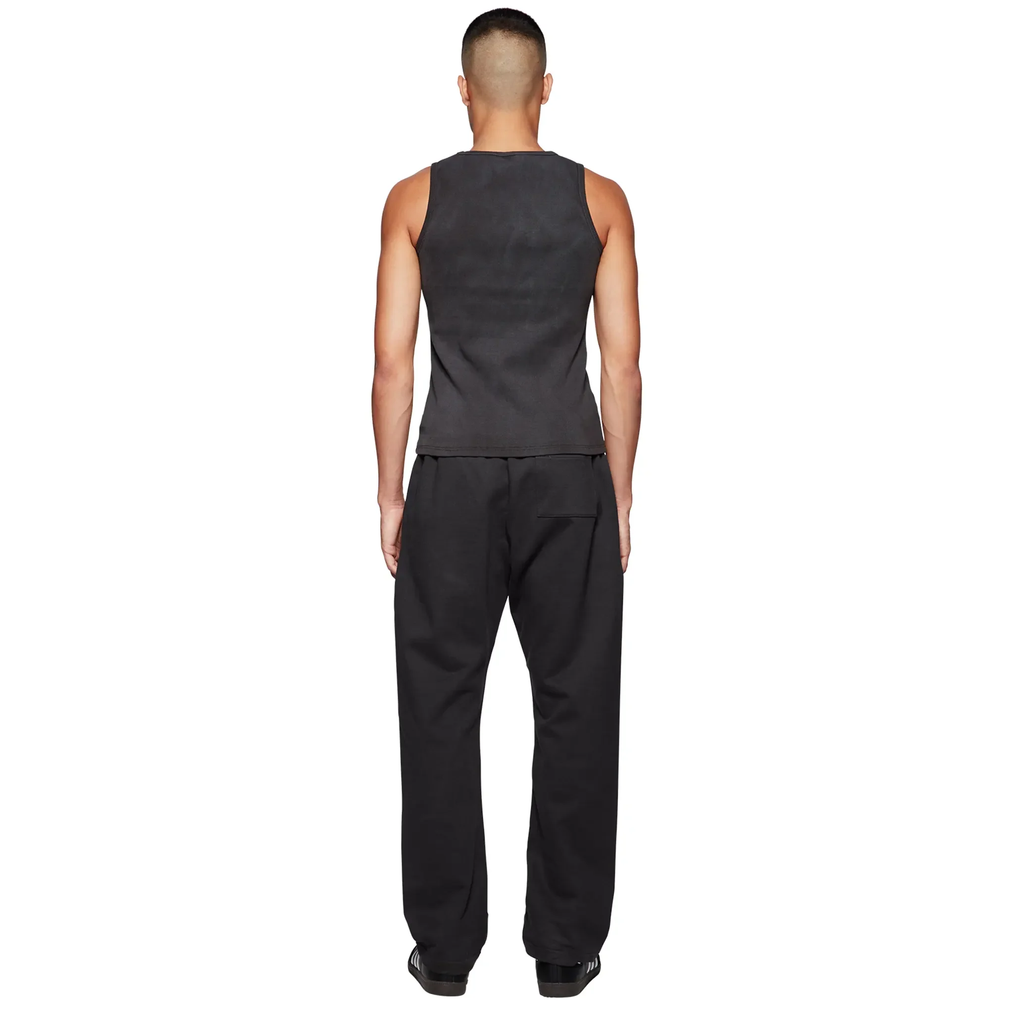 Broken Planet Basics Straight Leg Washed Midnight Black Sweatpants
