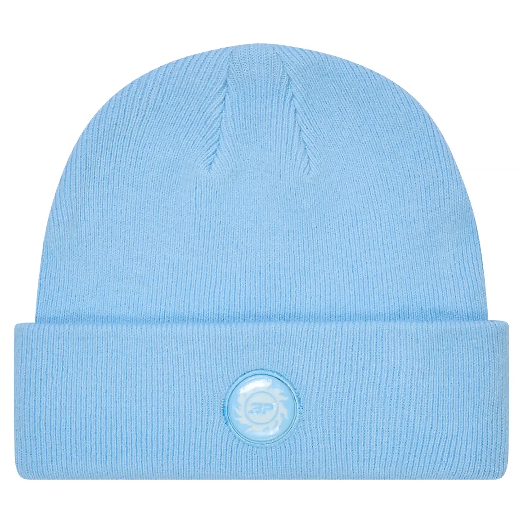 Broken Planet Fold Over Light Blue Beanie