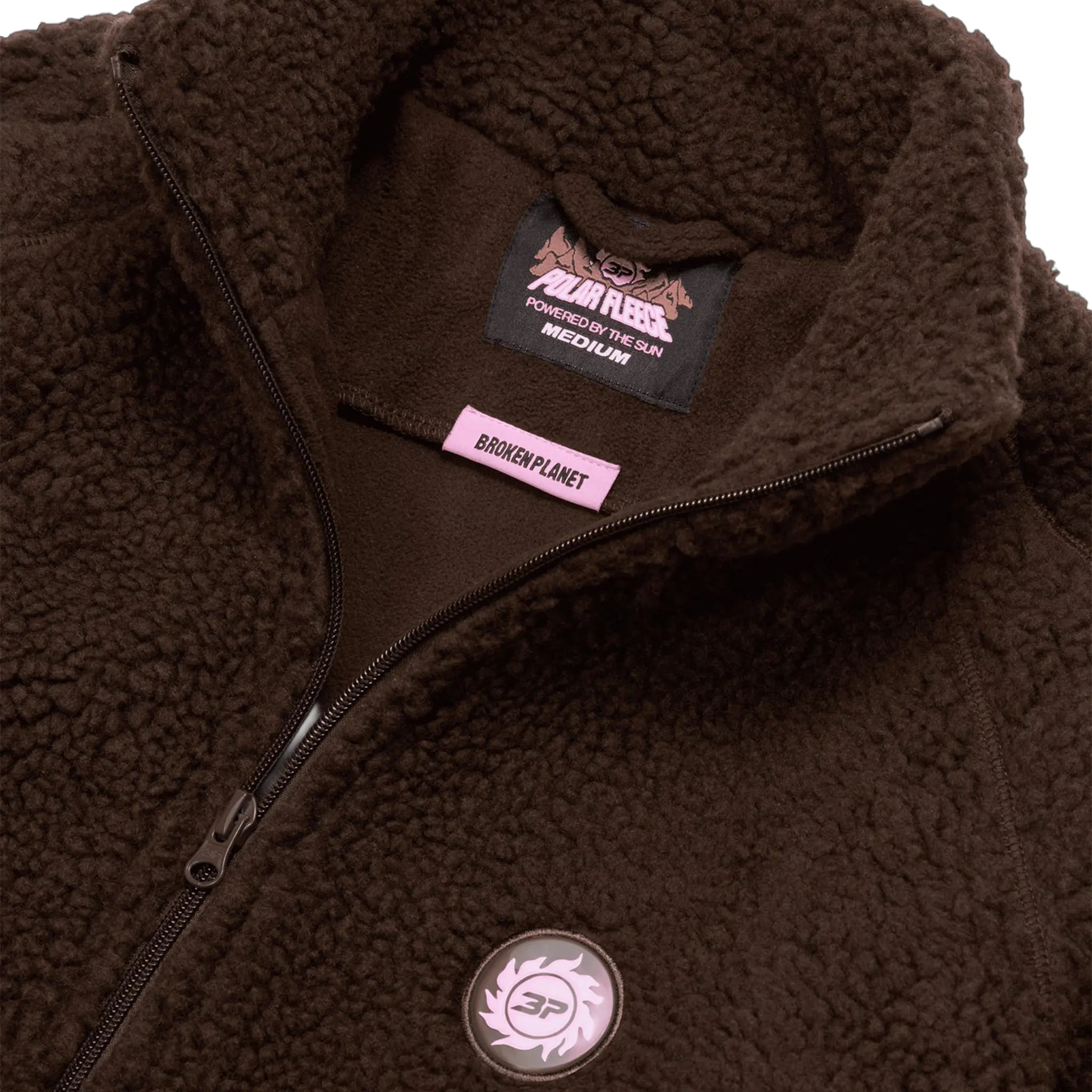 Broken Planet Mocha Brown Polar Fleece