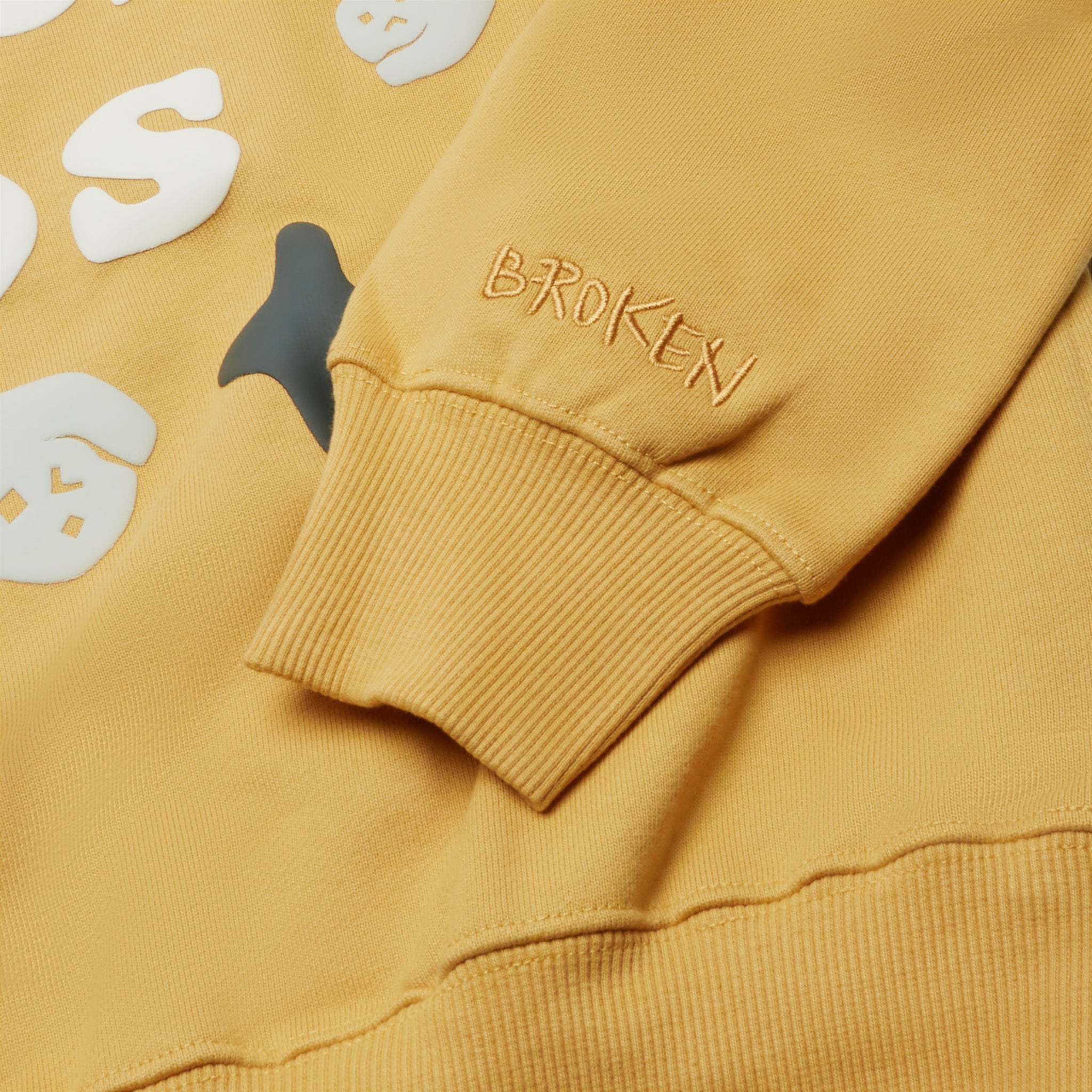 Broken Planet So Much Chaos Mustard Yellow Hoodie