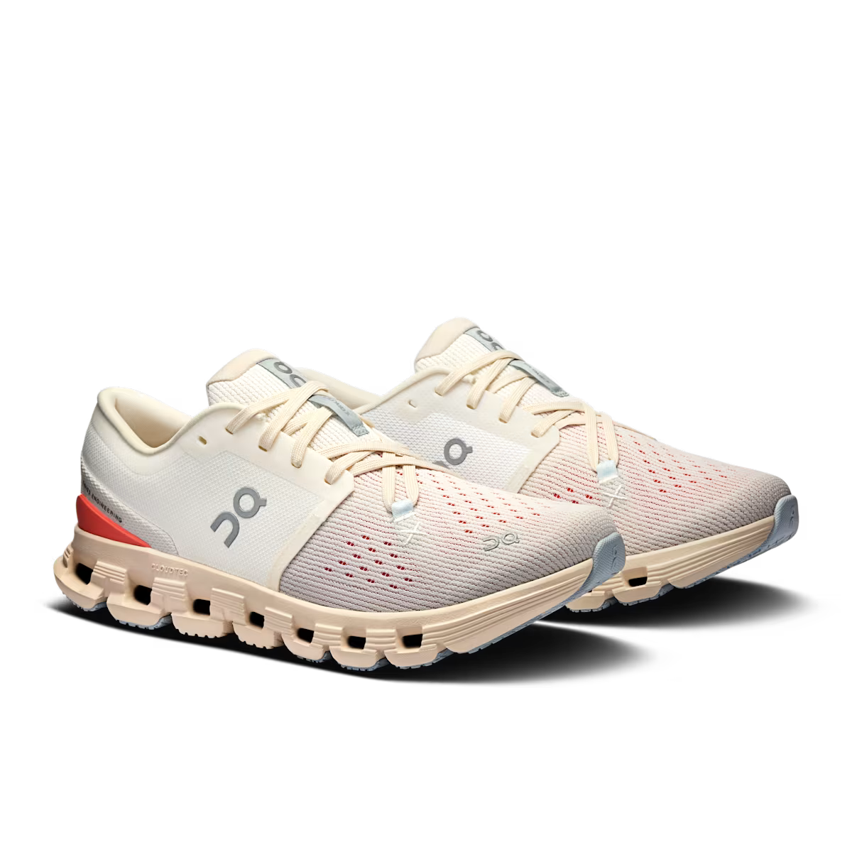 On Running Cloud X 4 Ivory Salmon (W)