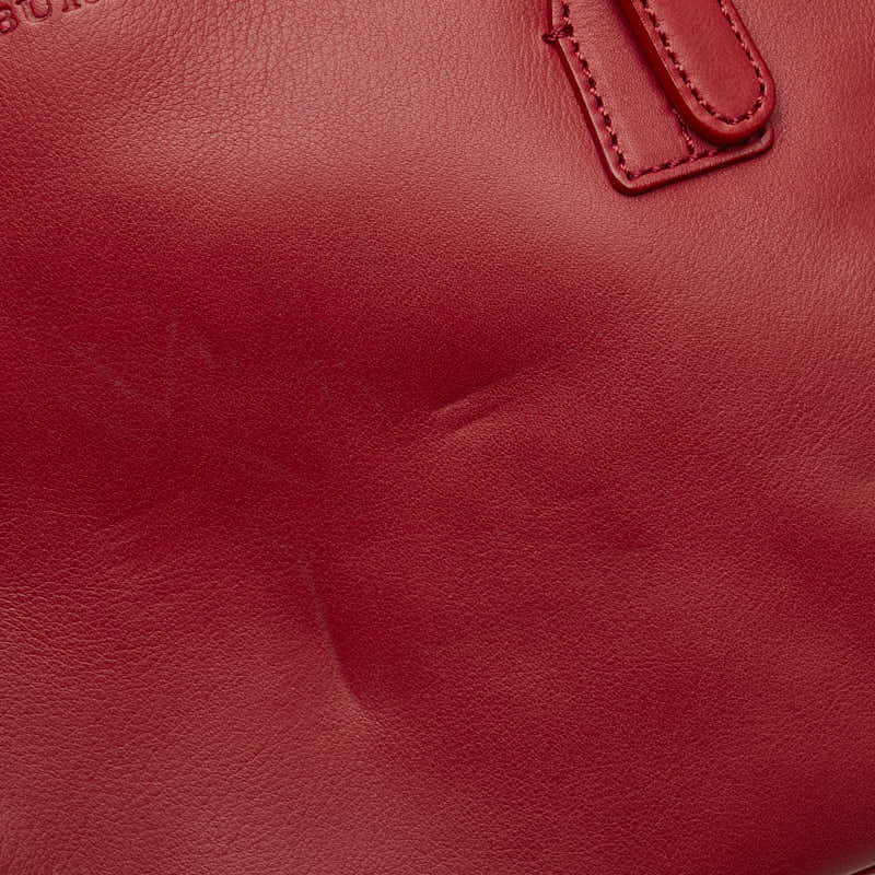 Burberry Nova Check Leather Mini Boston Handbag