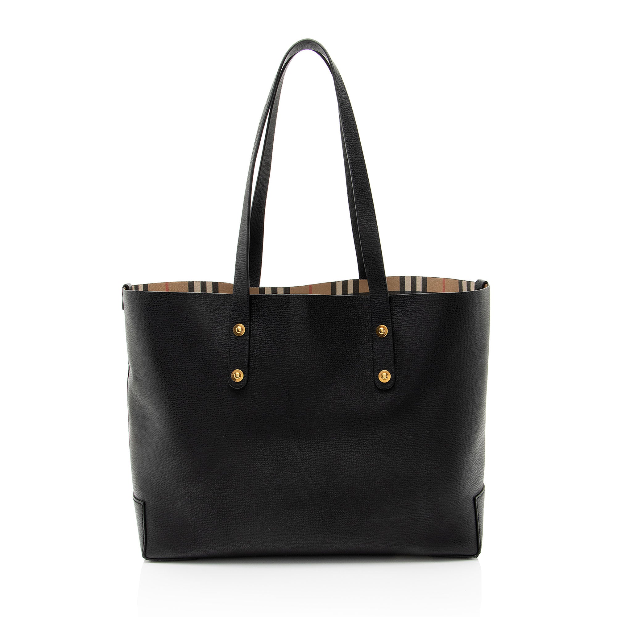 Burberry Leather Crest Small Tote