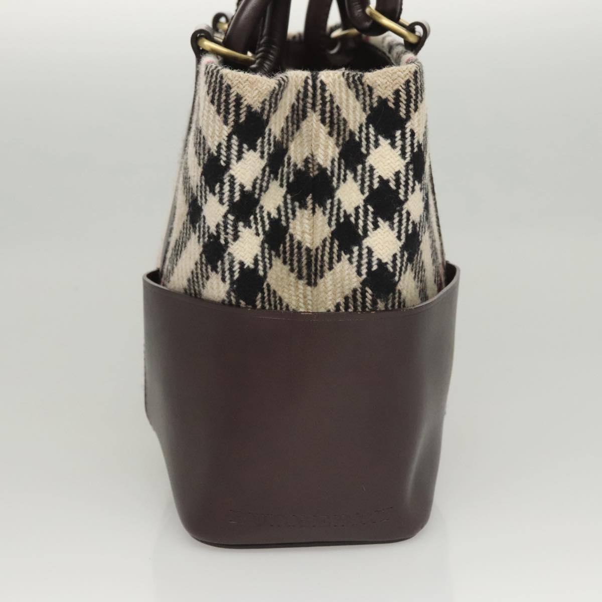 Burberry Nova Check Wool Tote Bag (Pre-Owned)