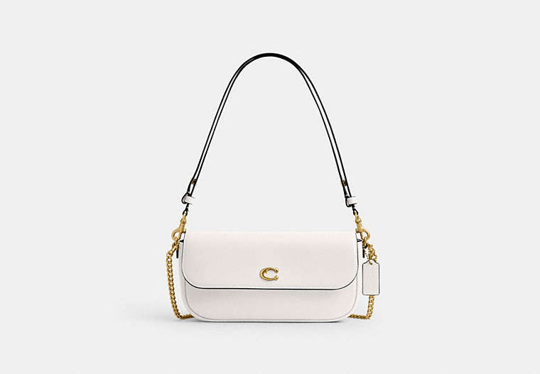 Brook Flap Chain Bag - Brass/Chalk