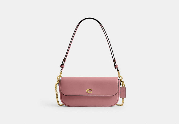 Brook Flap Chain Bag - Brass/Peony