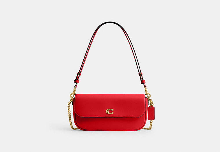Brook Flap Chain Bag - Brass/Candy Apple