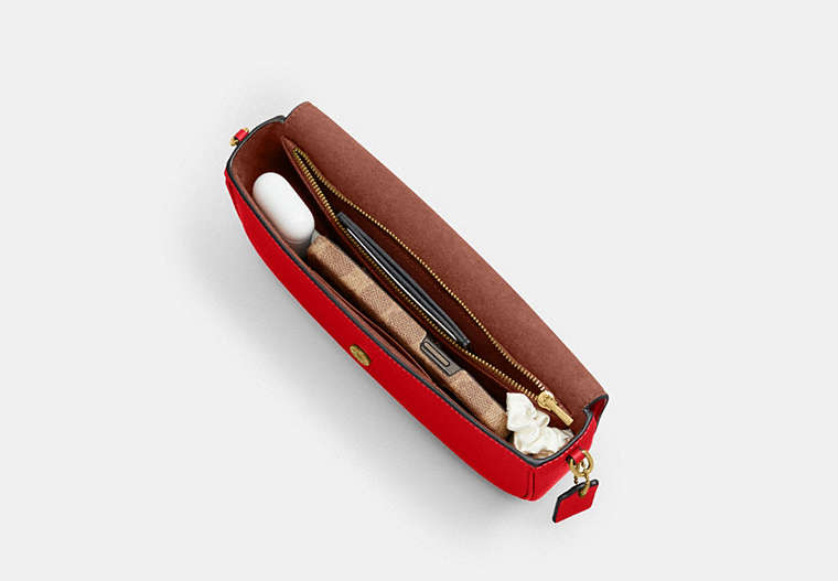Brook Flap Chain Bag - Brass/Candy Apple