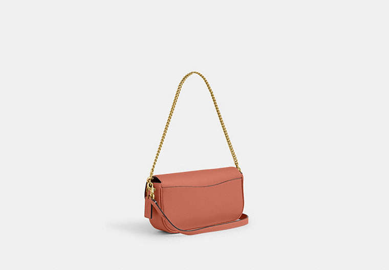 Brook Flap Chain Bag - Brass/Dark Peach