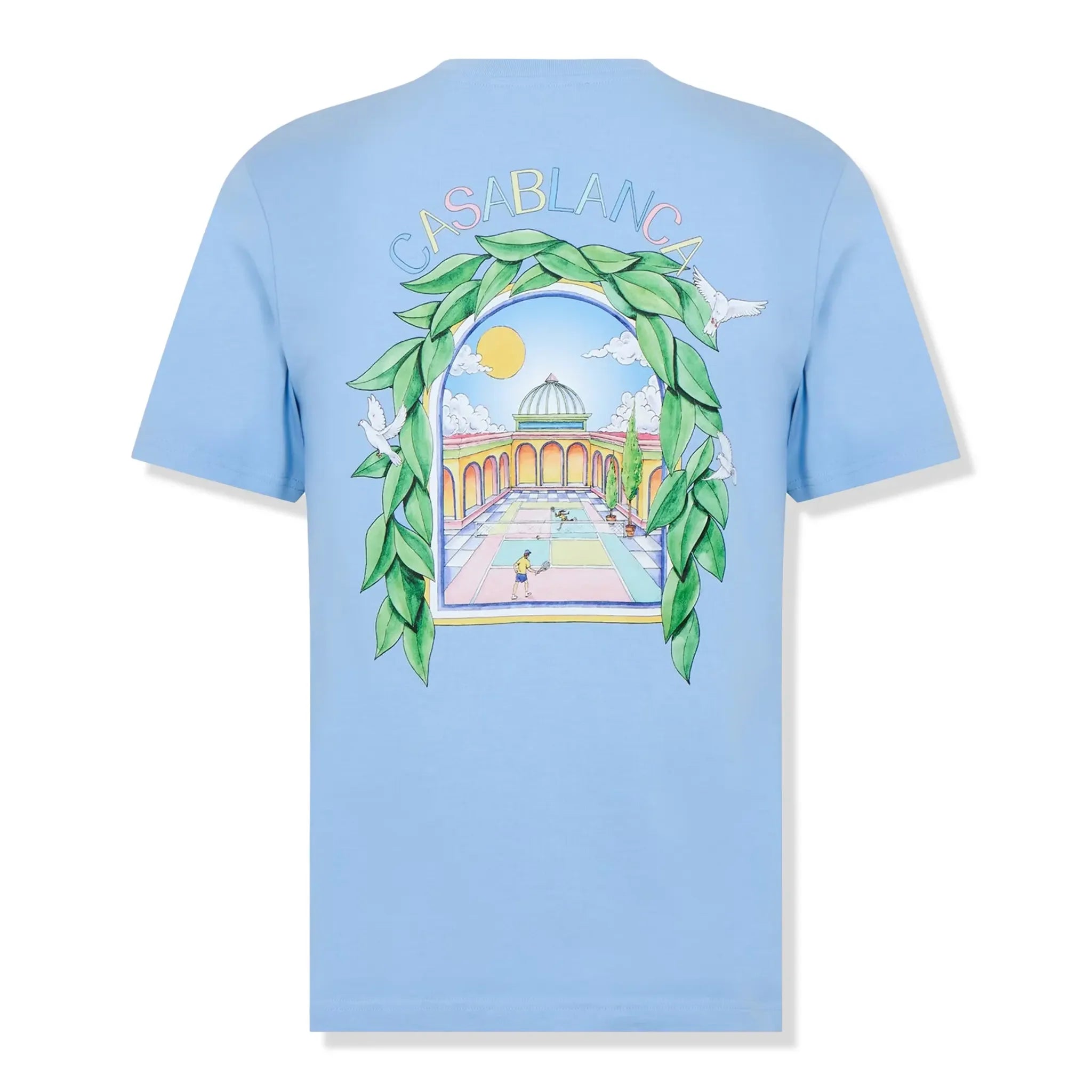 Casablanca Casa Larche Tennis Blue T Shirt