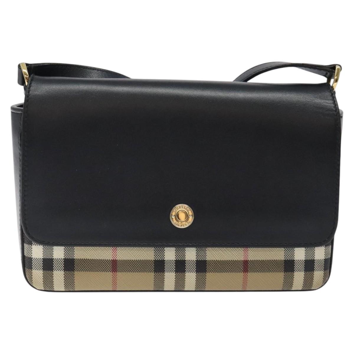 Burberry Note Canvas Shoulder Bag (Pre-Owned)
