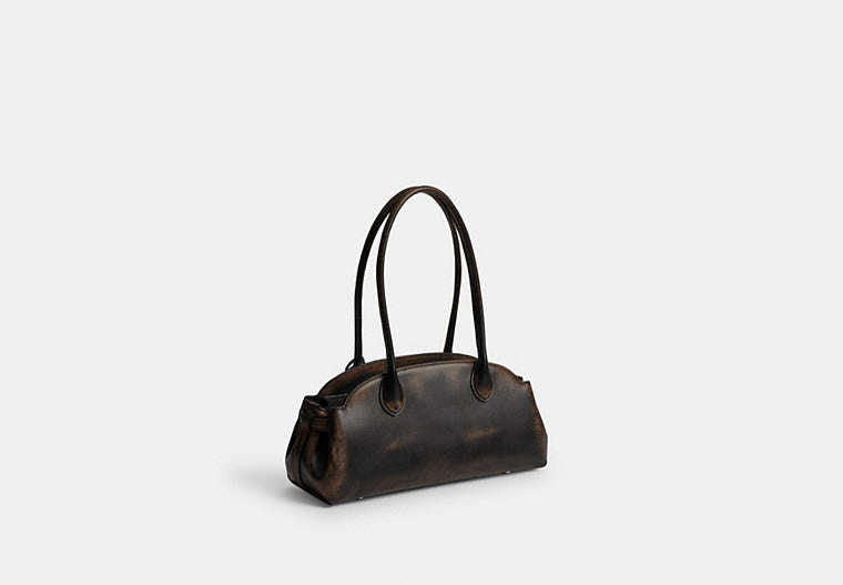 Empire Carryall Bag 34 In Loved Leather - Silver/Black Brown