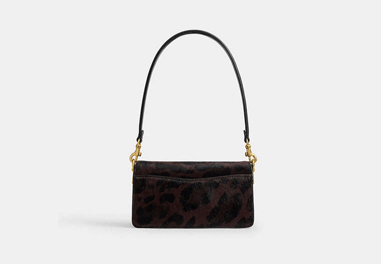 Tabby Shoulder Bag 20 In Haircalf With Leopard Print - Brass/Dark Leopard