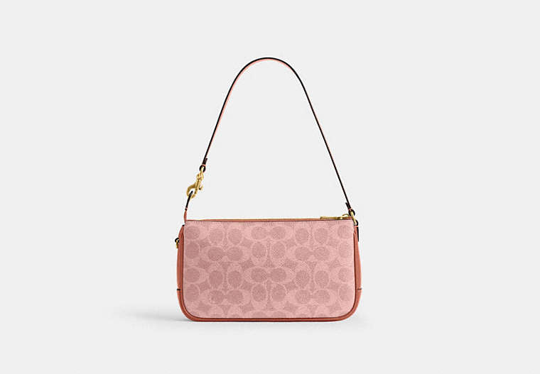 Plaza Bag In Signature Canvas - Brass/Melon Pink