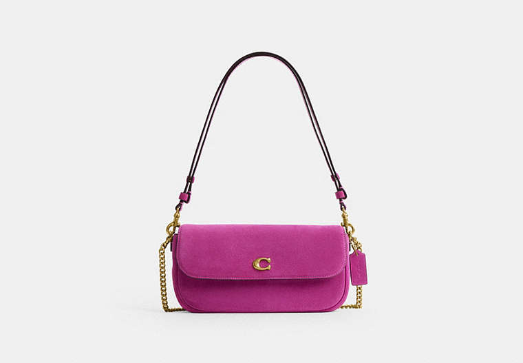 Brook Flap Chain Bag - Brass/Magenta