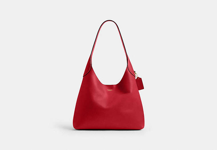 Brooklyn Shoulder Bag 34 - Brass/Scarlet