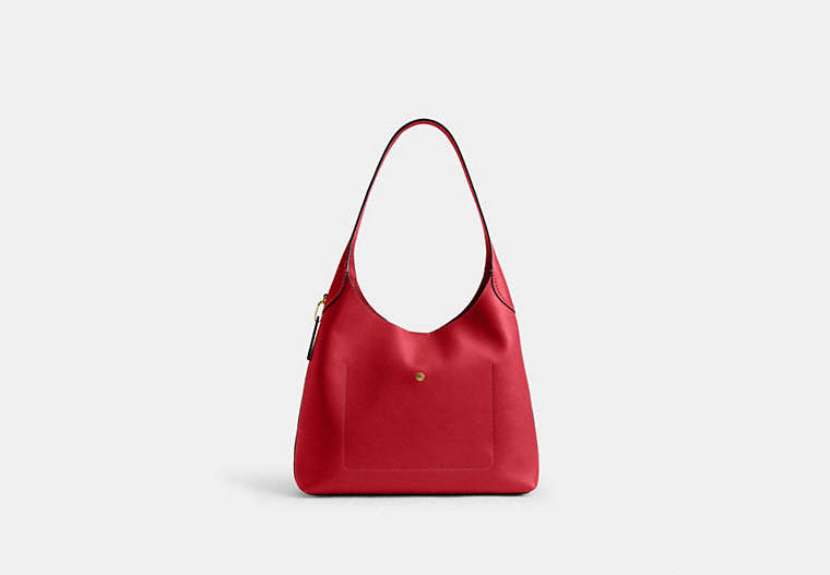Brooklyn Shoulder Bag 34 - Brass/Scarlet