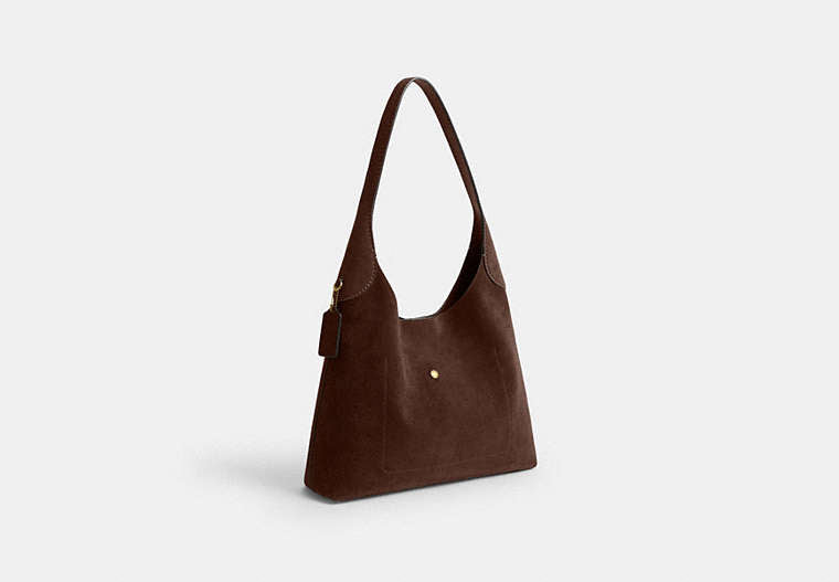 Brooklyn Shoulder Bag 34 - Brass/Dark Chocolate