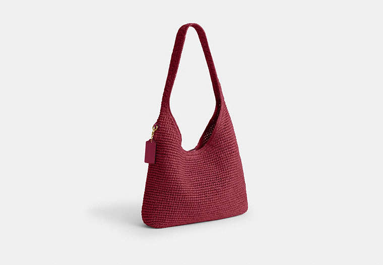 Brooklyn Shoulder Bag 28 - Brass/Dark Fuchsia