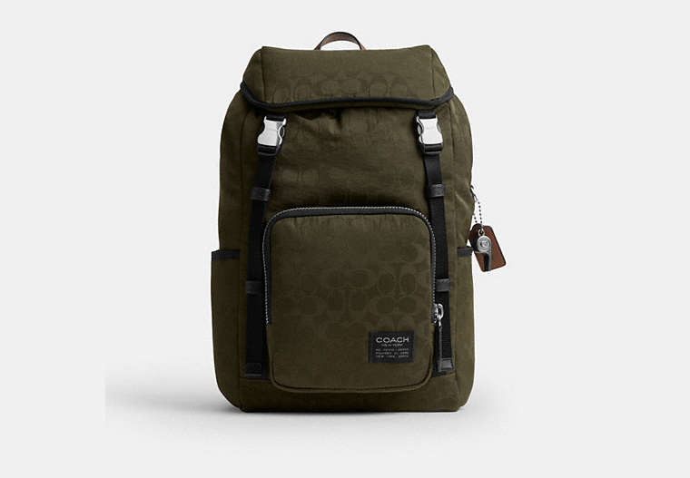 Coach Logan Backpack In Signature Nylon