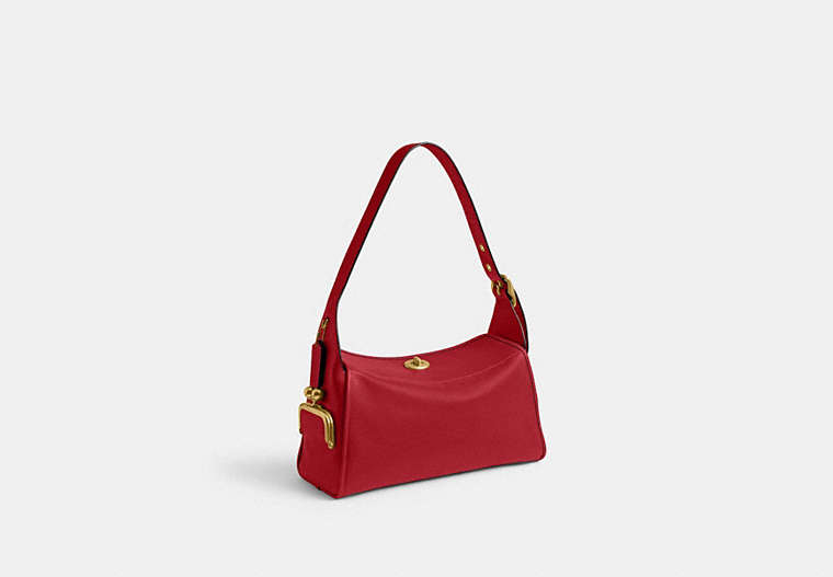 Turnlock Haversack Bag - Brass/Scarlet