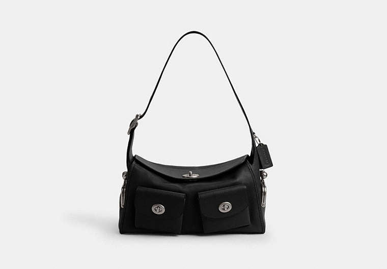 Turnlock Haversack Bag - Silver/Black