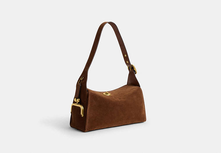 Turnlock Haversack Bag - Brass/Warm Brown