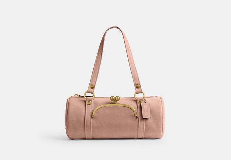 Kisslock Barrel Bag - Brass/Nuage