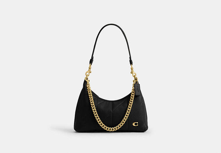 Juliet Shoulder Bag 25 With Quilting - Brass/Black