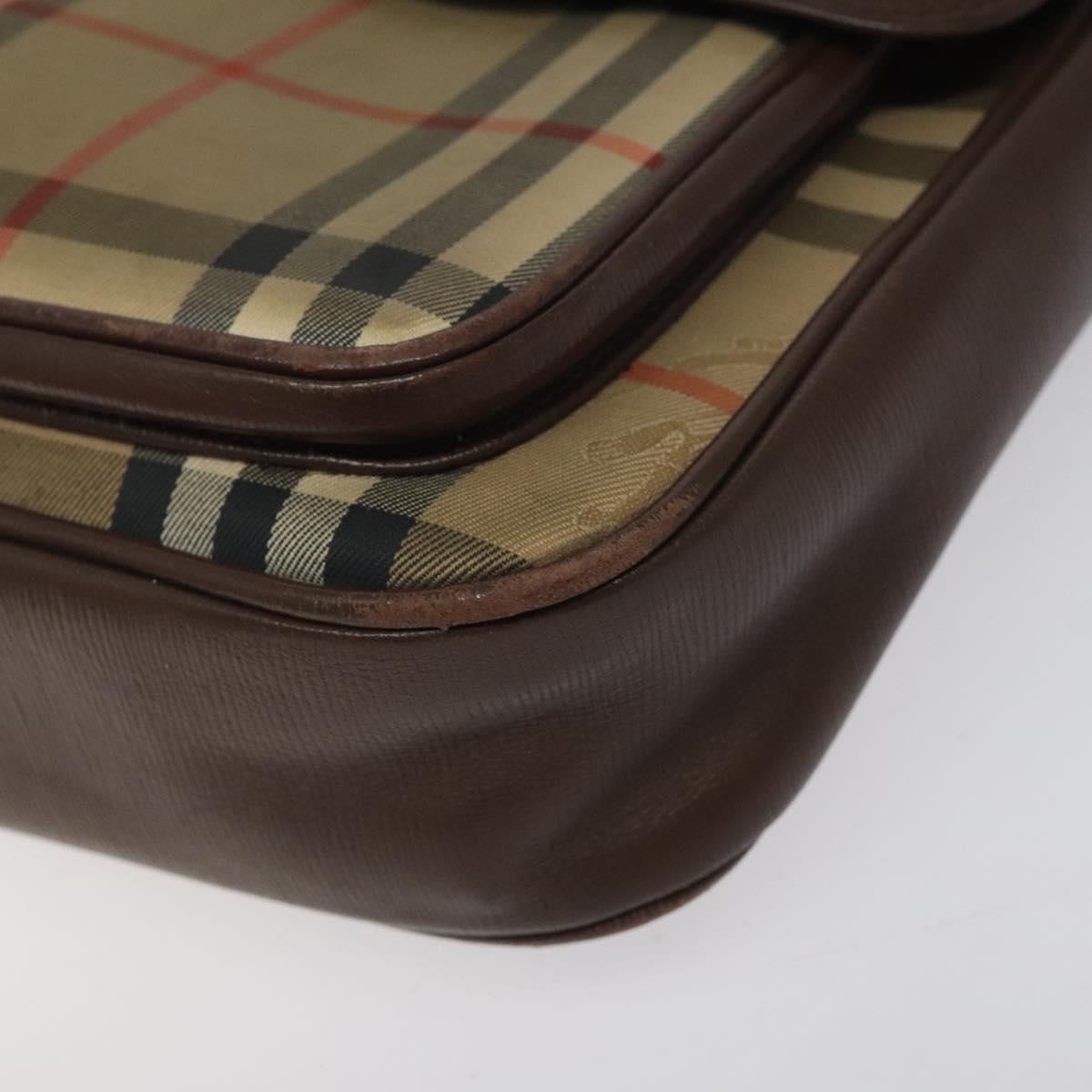 Burberry Nova Check Canvas Shoulder Bag (Pre-Owned)
